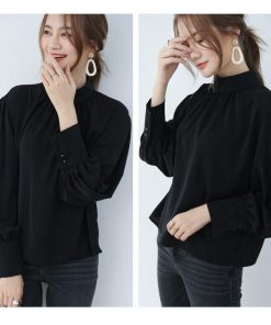 シャツ・ブラウス | ブラウス バルーンスリーブ バルーン袖 とろみ クラシカル レディース 長袖 ファッション カジュアル エレガント 細身 優雅 エレガント 上品 通勤 オシャレ OL