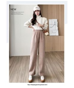 チノ・テーパード・ジョガー・スキニーパン | ワイドパンツ レディース 冬 秋 ニット きれいめ ボトムス ウエストゴム  ゆったり 体型カバー 着痩せ カジュアル 送料無料 10代20代30代40代50代