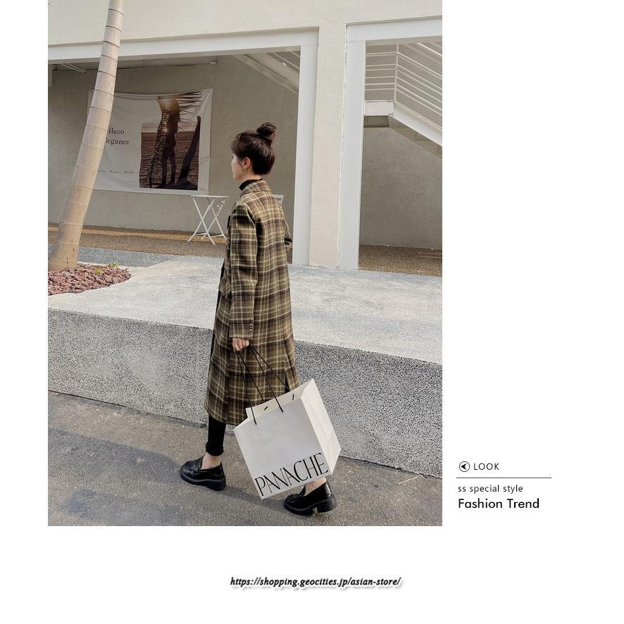 コート・ジャケット | コート レディース アウター チェスターコート ロング丈 ジャケット ロングジャケットコート 2022新作 チェック柄 厚手 ラシャ カジュアル