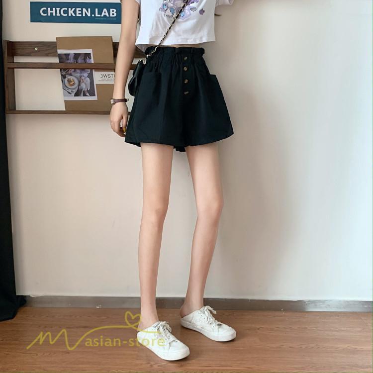 ショートパンツ | レディース サマーパンツ 夏コーデ 新作 おしゃれ ハイウエスト 無地 きれいめ 女性着 アウトドア ゆったり お出かけ パンツ ワイドパンツ 日常