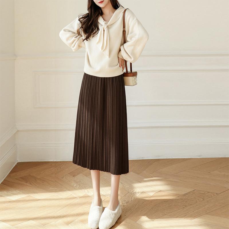 ロングスカート | タイトスカート プリーツスカート 韓国風