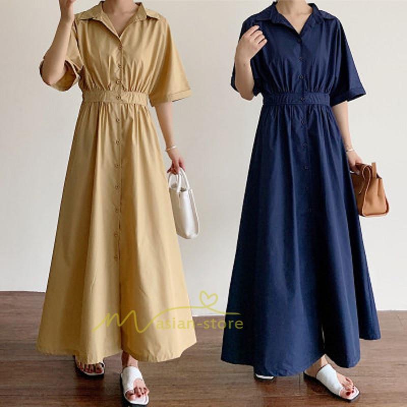 マキシ | シャツワンピース ワンピース 秋 春 レディース ロングワンピース 長袖 ロング丈 マキシ丈 体型カバー 無地 ゆったり 40代 夏作 30代 カジュアル 着痩せ 50代
