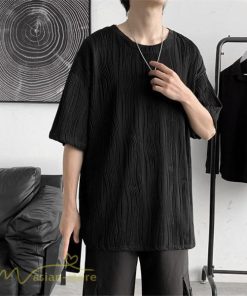 Tシャツ | Tシャツ メンズ カットソー 半袖丸首 シンプル ストライプ 夏新作 カッコウイイ メンズスタイル 上品 半袖 白 カジュアル  黒 クルーネック