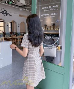 ミニ丈 | シャツワンピース レディース きれいめ チェック柄 夏新作 2021 コーデ カジュアルワンピ 韓国風 着痩せ 細身 日常感 レトロ 上品 アウトドア お出かけ デート