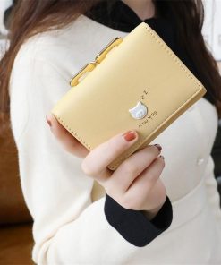 さいふ　バッグ | 三つ折り財布 レディース 財布 小銭 カード入れ ポーチ サイフ ウォレット 可愛い財布 女性用ミニ財布 合皮レザー ピンク イエロー 軽量 使いやすい