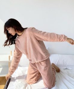 インナー・ルームウェア | フリースパジャマ 上下セット レディース