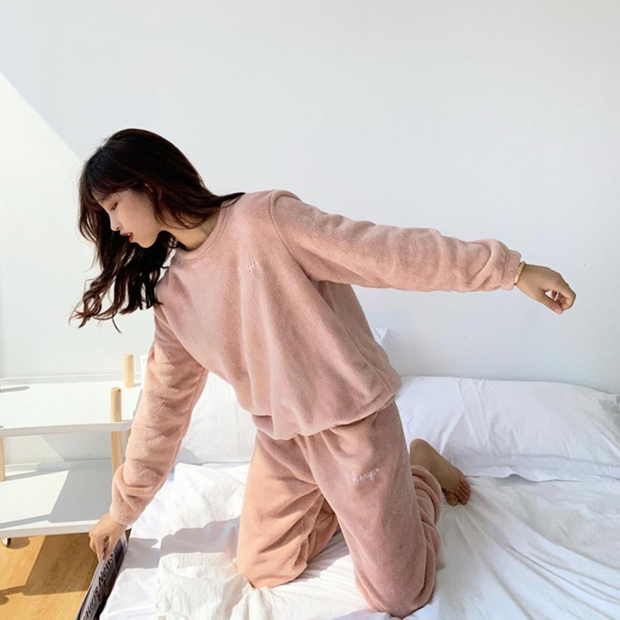 インナー・ルームウェア | フリースパジャマ 上下セット レディース