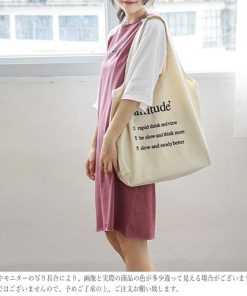 トートバッグ | ロゴキャンバスバッグ ホワイト 布 帆布 可愛い レディースa4キャンバス大容量 軽量 エコバッグ
