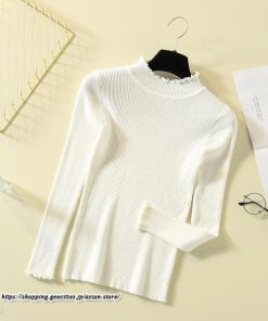 ニット・セーター | カットソー ニット レディース リブニット 長袖 秋冬 春 トップス スリム ストレッチ インナー 無地 着痩せ 通学通勤 長袖カットソー プルオーバー 長袖ニット