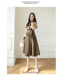 スカート | 秋 冬 レディース ボトムス ロングフレア ミモレ丈Aライン30代 40代 50代 着やせ 上品 秋冬 ラシャ 2022新作 通学 通勤