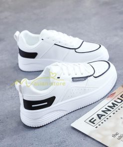 スニーカー | スニーカー　レディース レディースシューズ ローカット 靴 フラットシューズ ぺたんこ ウォーキングシューズ 歩きやすい 厚底スニーカー 美脚 厚底靴 Pu革