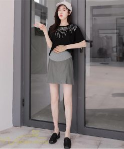 スカート | マタニティサマー 夏 おしゃれ 上品 無地 大きいサイズ レディース 着痩せ マタニティウェア マタニティ 妊婦服 産前 裏地付き ウエスト調整