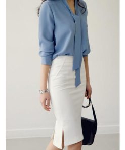 在庫ある | タイトスカート セクシースカート ビジネスオフィススカート フォーマル 膝丈スカート ハイウエスト スリット フェミニン 無地 レディース 通学通勤 OL