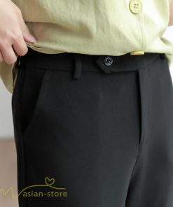 スラックス | ボトムス 夏 レディース 着痩せ 日常感 ゆったり OL ハイウエスト カジュアル ビジネスパンツ オフィス パンツ フォーマル 夏コーデ 9分丈 おしゃれ