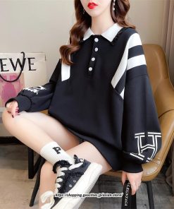 パーカー | トレーナー レディース クルーネック 長袖 トップス Tシャツ スウェット ゆったり 秋 春 秋物 秋冬 送料無料 20代30代40代50代 おしゃれ 韓国