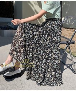 スカート | ロング 秋 花柄 柔らか ボトムス レディース ロングマキシ丈 シンプル 無地 カジュアル 着痩せ コーデ 春 30代 50代 秋20代 シフォン 40代 夏