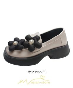 ローファー | 学生 女子 レディース 通学 通勤 学生靴 学校 軽量 花飾り 可愛い 上品 10代20代30代40代 フォーマル コンフォート 送料無料 キレイめ