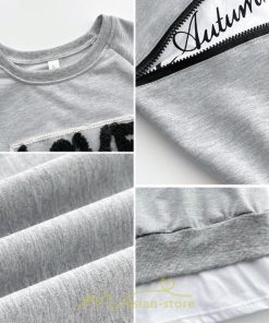 パーカー | トレーナー Tシャツ ロングT 切り替え スウェット トップス レディース 秋 冬 春 コーデ カジュアル お出かけ 丸ネック 可愛い ゆる 体型カバー