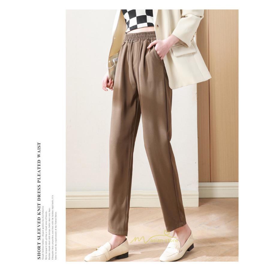 スラックス | スラックスパンツ レディース 九分丈 通勤 ストレートズボン ボトムス ビジネス おしゃれ オフィス フォーマル 美脚 ハイウエスト OL 着痩せ 就職