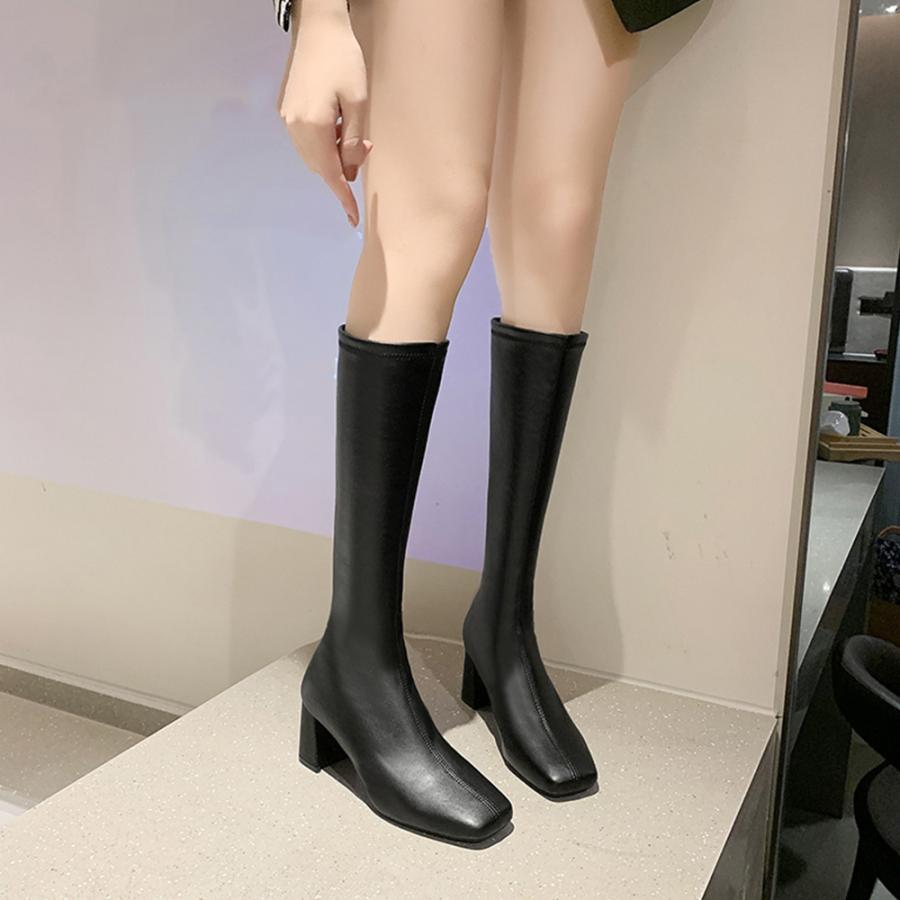 ニーハイブーツ | ロングブーツ ブーツ 合皮 韓国