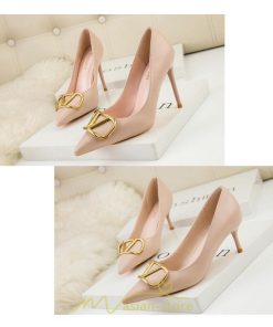 パンプス | ハイヒール 黒 ブラック ベージュ つや消し ヒール レディース ピンヒール ポインテッドトゥ セクシー 可愛い 高め OL 6センチ9.5センチ 通勤 女性