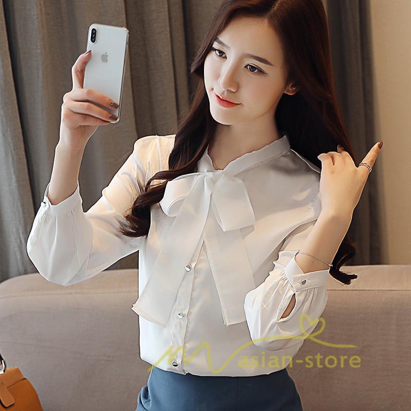 在庫ある | 短納期ブラウスレディースシャツ シフォンブラウス ビジネスカジュアルシャツトップス オフィスブラウス フォーマルシャツ 薄手 春夏衣装 リボン 通学通勤