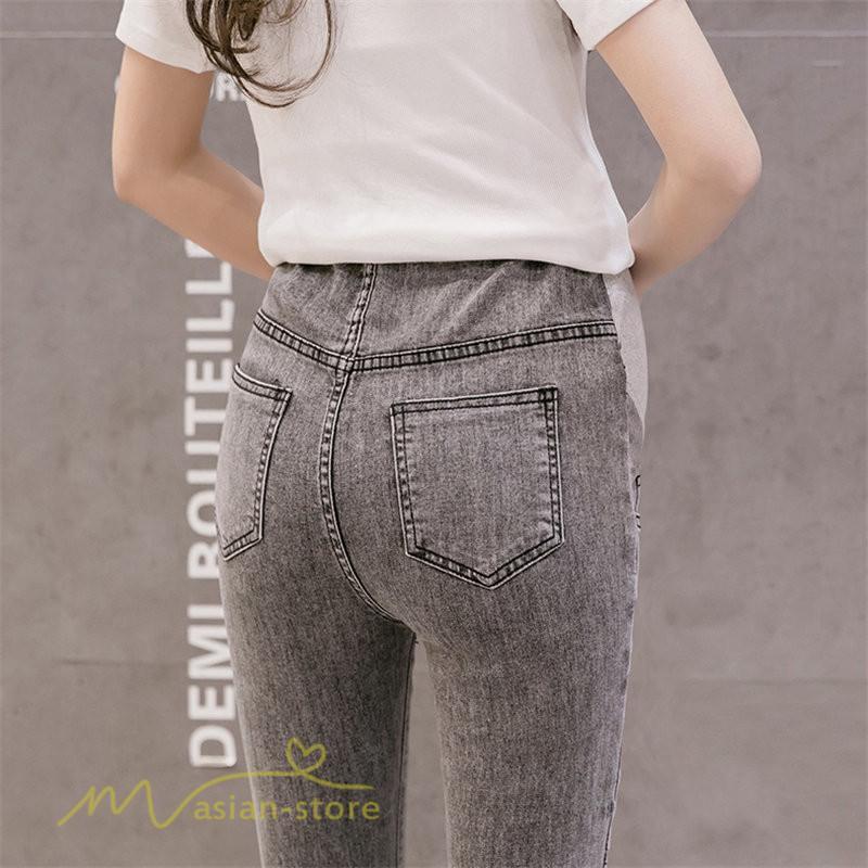 パンツ レギンス | デニムパンツ マタニティパンツ レディース ウエスト調整 カジュアル パンツ ボトムス マタニティウェア 上品 日常感 妊婦服 大きいサイズ 着痩せ お出かけ