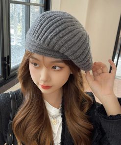 ベレー帽 | リブ編みニットニットキャップ