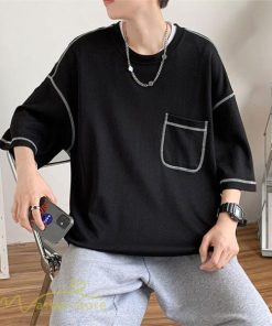 Tシャツ | 半袖メンズ カットソー ゆったり 半袖 カジュアル おしゃれ カジュアル 夏新作 体型カバー シンプル 30代 カッコウイイ ポケット 20代 無地