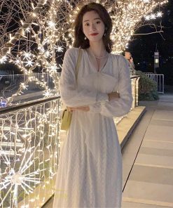 ミディアム | ワンピース レディース Aラインワンピース 着痩せ 上品 長袖ワンピース 春 秋 新作 スプリングワンピース 韓国風 20代 40代 お出かけ ゆったり 通学 30代 通勤