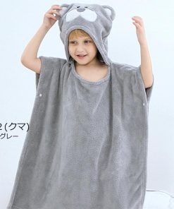 （子供）その他 | もこもこ フード付き バスタオル 速乾