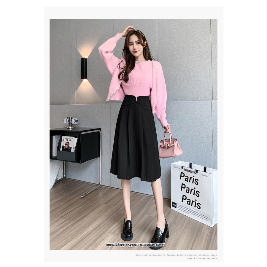 スカート | 膝丈 ひざ丈 秋冬新作 ミモレ丈 Aライン キレイめ 着痩せ 2022新作 通勤 通学 20代 30代 50代 秋服A 大人フェミニン 40代 ナチュラル