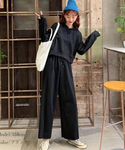 キャミソール | セットアップ 部屋着 フード付き レディース 無地 パンツセット スウェットパーカー 体型カバー ルームウェア シンプル