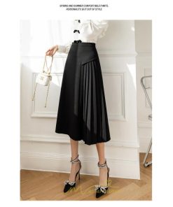 スカート | ロング 秋 秋服 レディース ボトムス ロングフレア プリーツ裏地付き キレイめ 着痩せ フェミニン お出かけ 可愛い オシャレ