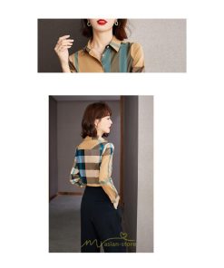 シャツ・ブラウス | ブラウス レディース 長袖 50代 チェック柄 シャツ コットン トップス きれい 40代 30代 20代 カジュアル 通勤 お出かけ 食事会 お出かけ 女子会 デート