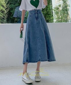 スカート | デニムロング レディース ロングボトムス フレア大きいサイズ 無地 シンプル 秋物  秋服 オシャレ キレイめ 秋冬