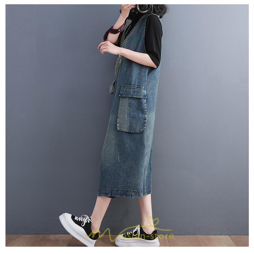 オーバーオール サロペット | サロペット レディース 春夏秋冬 オールインワン オーバーオール ワンピース 体型カバー デニム ロング丈 30代 20代 おしゃれ 大きいサイズ 40代