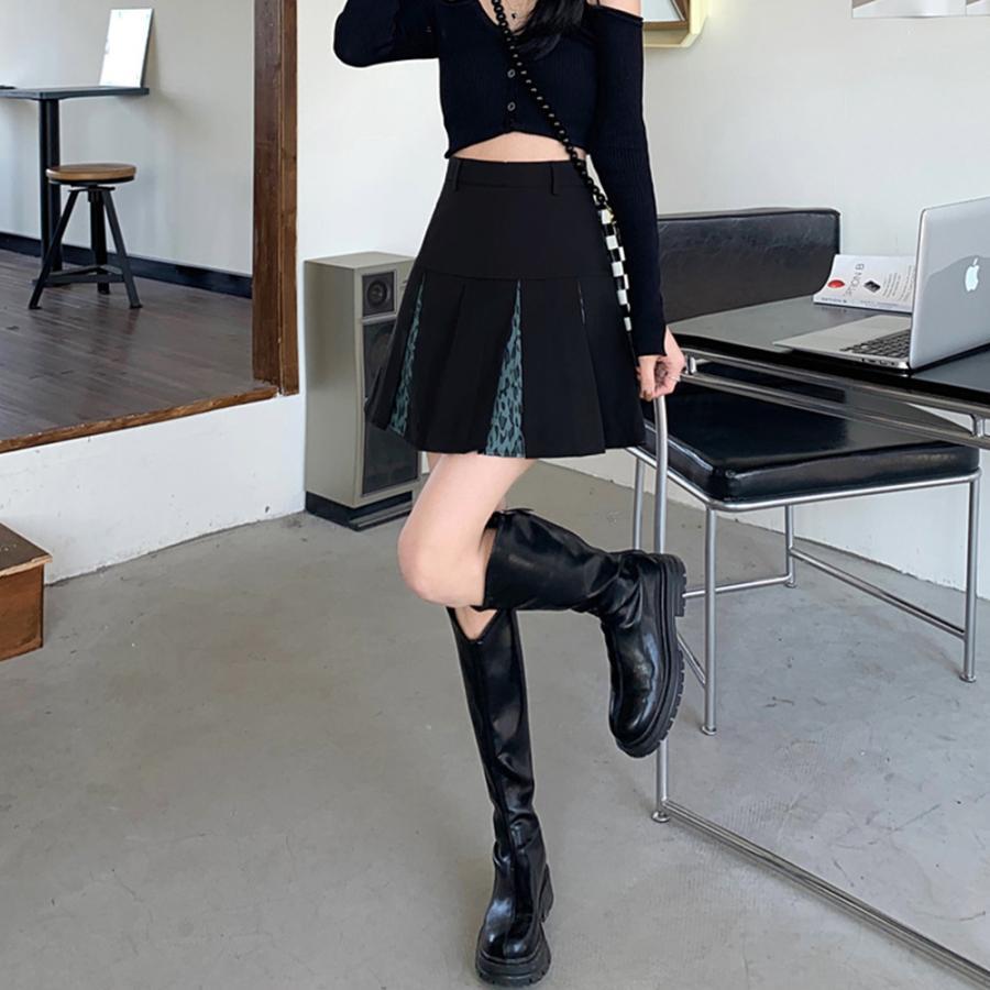 ミニスカート | ボックスプリーツスカート美脚ミニスカート