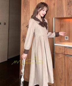 ミディアム | ワンピース レディース おしゃれ ロングワンピ 40代 50代 膝丈ワンピース 韓国風 着痩せ 大人可愛い 通勤 秋服 カジュアル 春夏 20代30代 レトロ風 上品 二次会