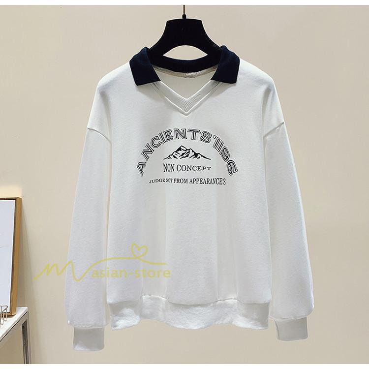 パーカー | トレーナー レディース レイヤード風 ピリンと 可愛い 長袖トレーナー スウェット 着痩せ 長袖 カジュアル 大きいサイズ コーデ 着回し 新作 トップス 秋冬