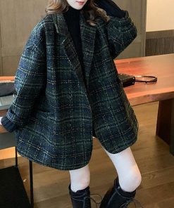 トレンチコート | チェック柄 チェスターコート レディース