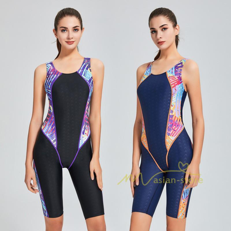 水着 | 競泳レディース フィットネスワンピース オールインワン 体系カバー スリムデザイン フィットネス 競泳用 トレーニングスパッツ 夏 練習用