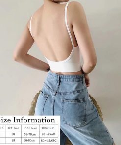 キャミソール | Vネック リブ ショート丈 ベアトップブラ カップ付き おしゃれ ビスチェ インナー キャミ