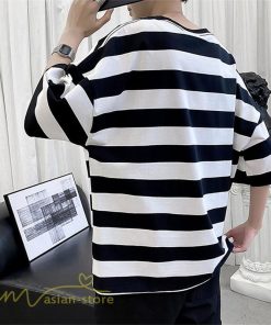 Tシャツ | カットソー 半袖トップス メンズボーダー カジュアル クルーネック ゆったり 夏新作 夏服 シンプル おしゃれ 大きいサイズ 5分袖