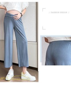 パンツ レギンス | マタニティ パンツ レディース 着痩せ 上品 マタニティウェア ローウエスト ワイドパンツ マタニティパンツ 妊婦服 夏服 薄手 サマーパンツ お出かけ 9分丈 夏