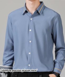 シャツ | 長袖メンズ ビジネス フォーマル オフィス 仕事 春 夏 秋 冬 カジュアル ビジネスシンプル 長袖 トップス 大きいサイズ メンズトップス