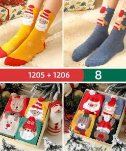 日用雑貨 | 靴下 ソックス 8足セット あったかソックス 冬用ソックス クリスマス ルームソックス プレゼント ギフト ボックス 防寒 レディース 冷え取り 保温 冷え症