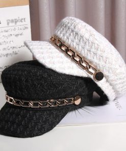 帽子 | ツイード風キャスケット レディース