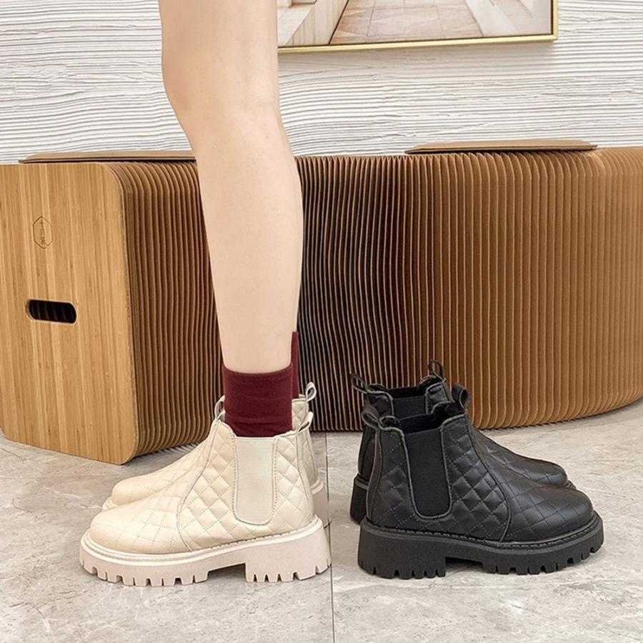 ショートブーツ | 韓国 サイドゴアブーツ ショート 暖かい