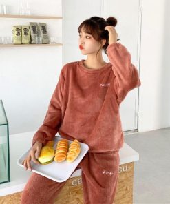 インナー・ルームウェア | フリースパジャマ 上下セット レディース